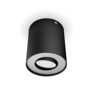 Philips - Dimbare LED Spot Hue PILLAR 1xGU10/4,2W/230V 2200-6500K + afstandsbediening zwart