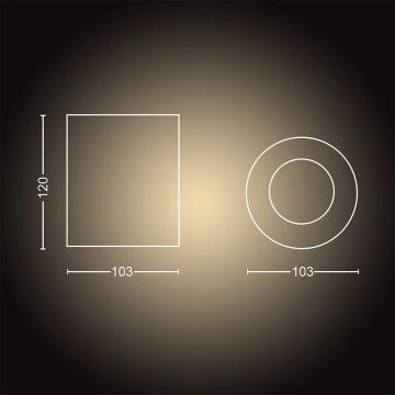 Philips - Dimbare LED Spot Hue PILLAR 1xGU10/4,2W/230V 2200-6500K zwart