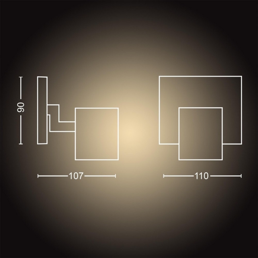 Philips - Dimbare LED Spot Hue RUNNER 1xGU10/4,2W/230V 2200-6500K wit