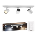 Philips - Dimbare LED Spot Hue RUNNER 3xGU10/4,2W/230V 2200-6500K + afstandsbediening wit