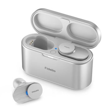 Philips Fidelio T1WT/00 - Écouteurs sans fil IPX4 argenté