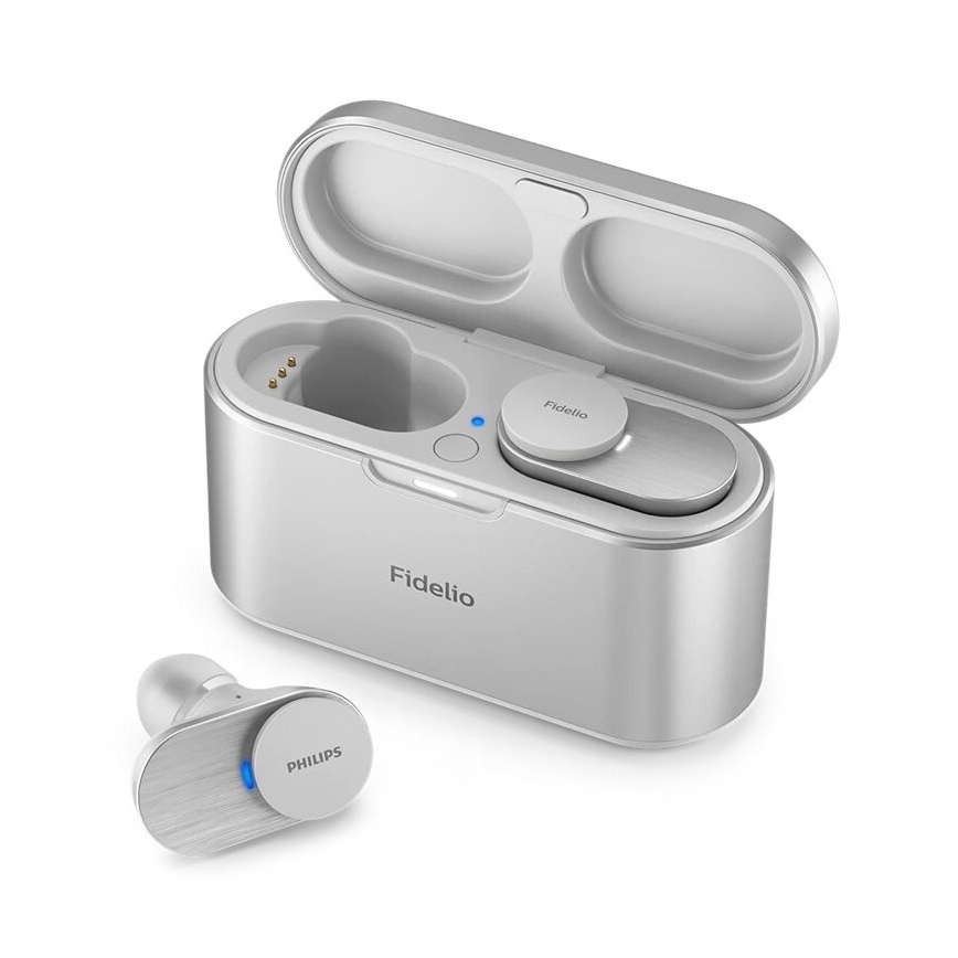 Philips Fidelio T1WT/00 - Écouteurs sans fil IPX4 argenté