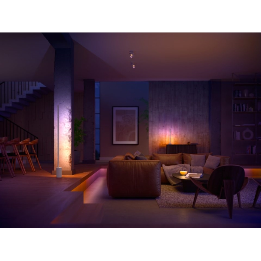 Philips - Lampadaire LED RGBW à intensité variable Hue SIGNE LED/29W/230V 2000-6500K blanc