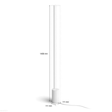 Philips - Lampadaire LED RGBW à intensité variable Hue SIGNE LED/29W/230V 2000-6500K blanc