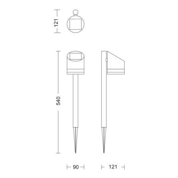 Philips - Lampe solaire FYCE LED/1,5W/3,7VIP44