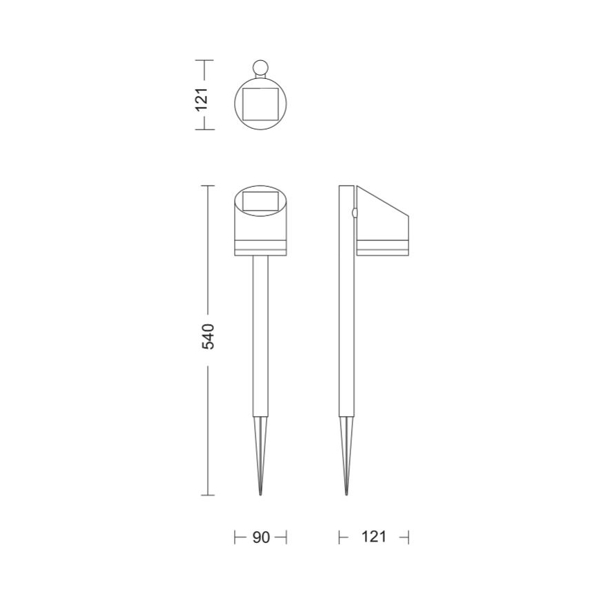 Philips - Lampe solaire FYCE LED/1,5W/3,7VIP44