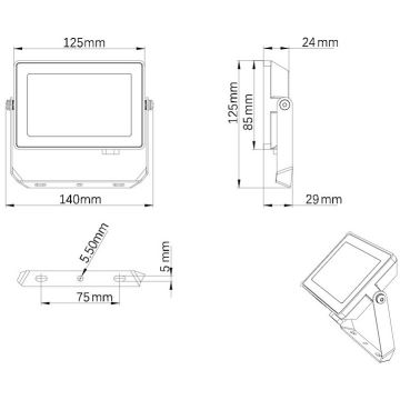 Philips - LED Buitenschijnwerper PROJECTLINE LED/20W/230V IP65 4000K