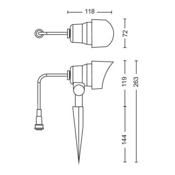 Philips - LED Buitenspot LED/24W/230V 2700K IP44