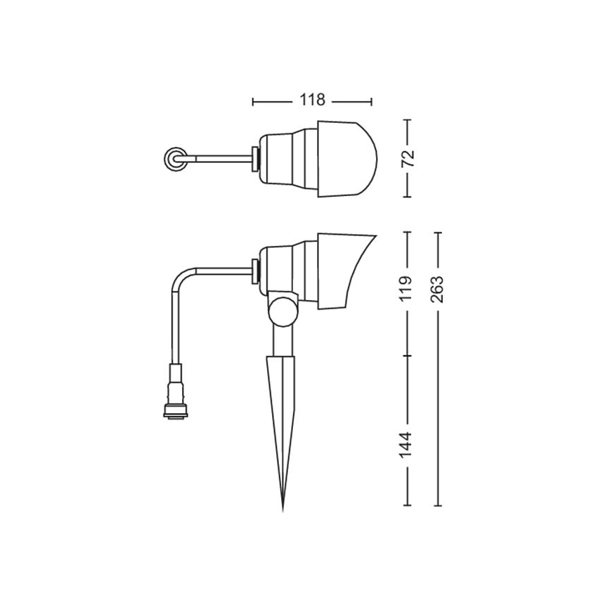 Philips - LED Buitenspot LED/24W/230V 2700K IP44