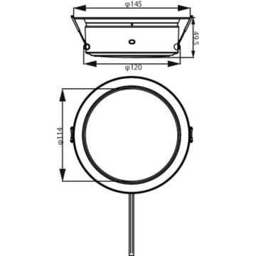 Philips - LED Hang plafondverlichting LED/4,8W/230V 4000K