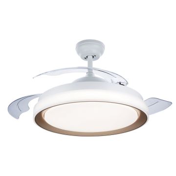 Philips-LED Plafondlamp met een ventilator LED/35W/230V 5500/4000/2700K + afstandsbediening goud