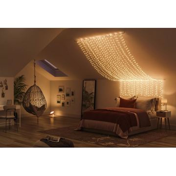 Philips - LED RGBW Dimbaar buitenshuis ketting HUE WHITE AND COLOR AMBIANCE 500xLED 44,4 m 2000-6500K IP54