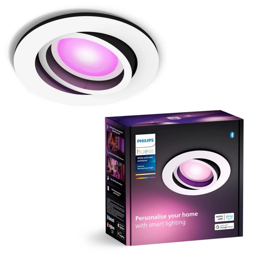 Philips - LED RGBW Dimbare hangende plafondverlichting Hue CENTURA 1xGU10/4,2W/230V 2000-6500K