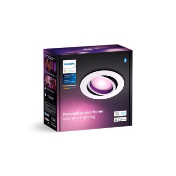 Philips - LED RGBW Dimbare hangende plafondverlichting Hue CENTURA 1xGU10/4,2W/230V 2000-6500K