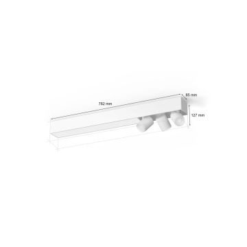 Philips - LED RGBW Dimbare spot Hue CENTRIS 3xGU10/4,2W/230V + LED/11W 2000-6500K