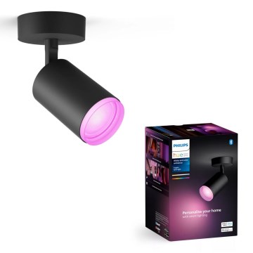 Philips - LED RGBW Dimbare spot Hue FUGATO 1xGU10/4,2W/230V 2000-6500K zwart