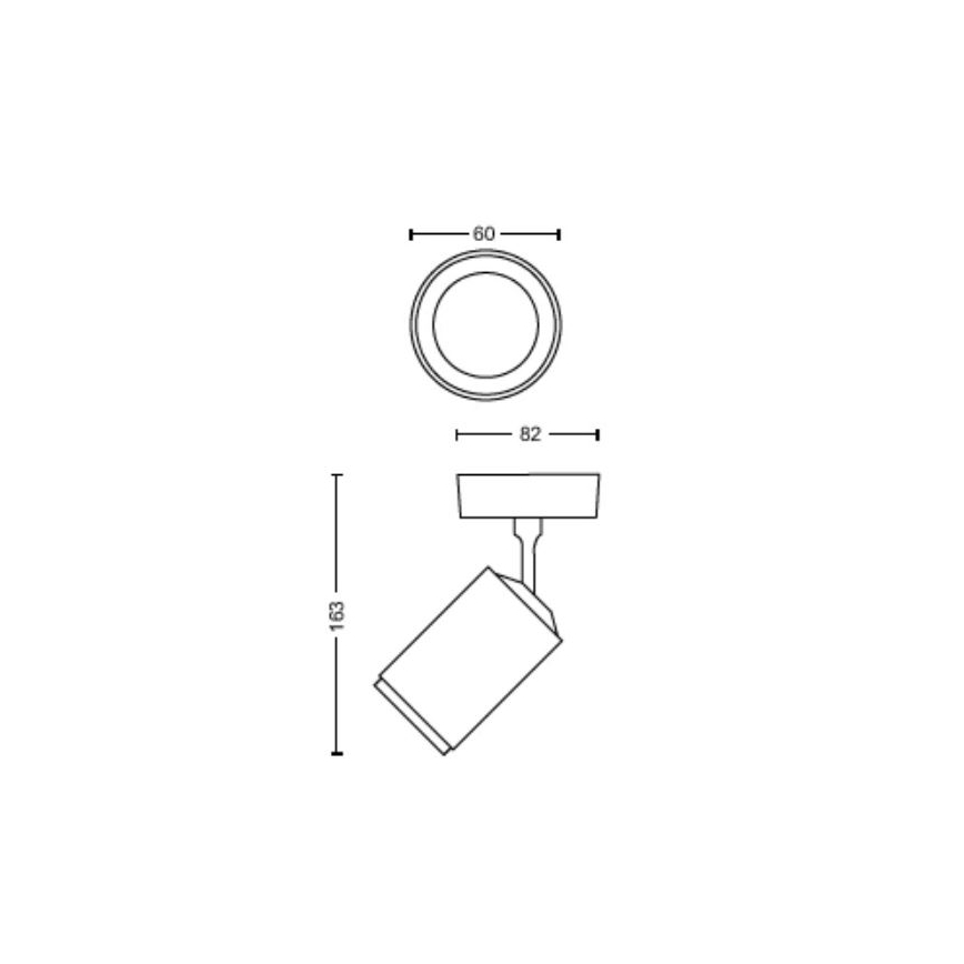 Philips - LED RGBW Dimbare spot Hue FUGATO 1xGU10/4,2W/230V 2000-6500K wit