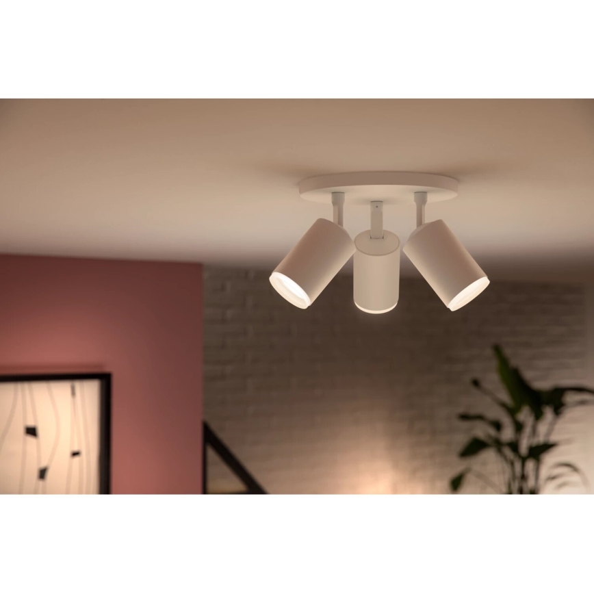 Philips - LED RGBW Spot à intensité variable Hue FUGATO 3xGU10/4,2W/230V 2000-6500K blanc