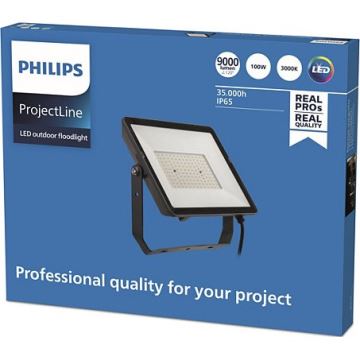 Philips - LED Schijnwerper voor Buiten PROJECTLINE LED/100W/230V IP65 3000K