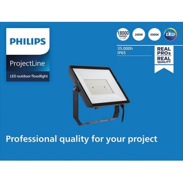 Philips - LED Schijnwerper voor Buiten PROJECTLINE LED/200W/230V IP65 3000K