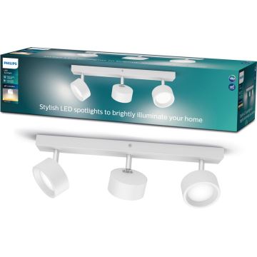 Philips - LED spot 3xLED/5,5W/230V wit