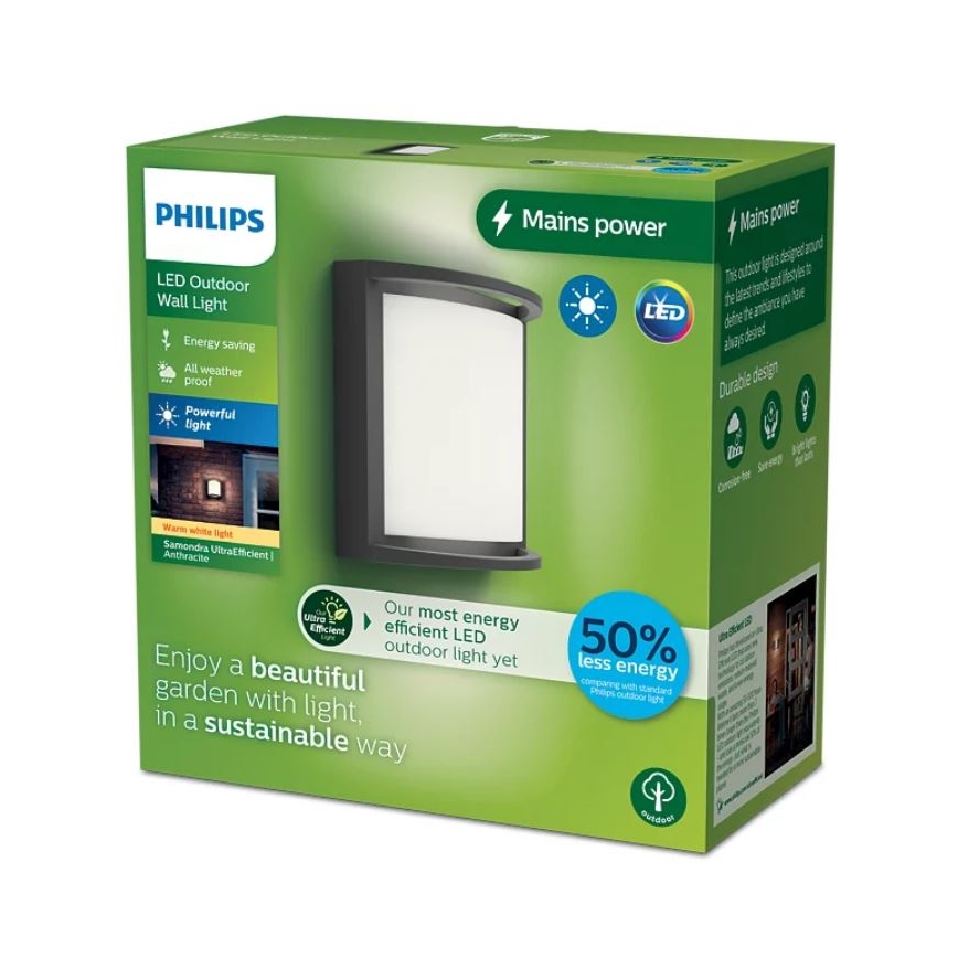 Philips - LED Wandlamp voor buiten SAMONDRA LED/3,8W/230V IP44