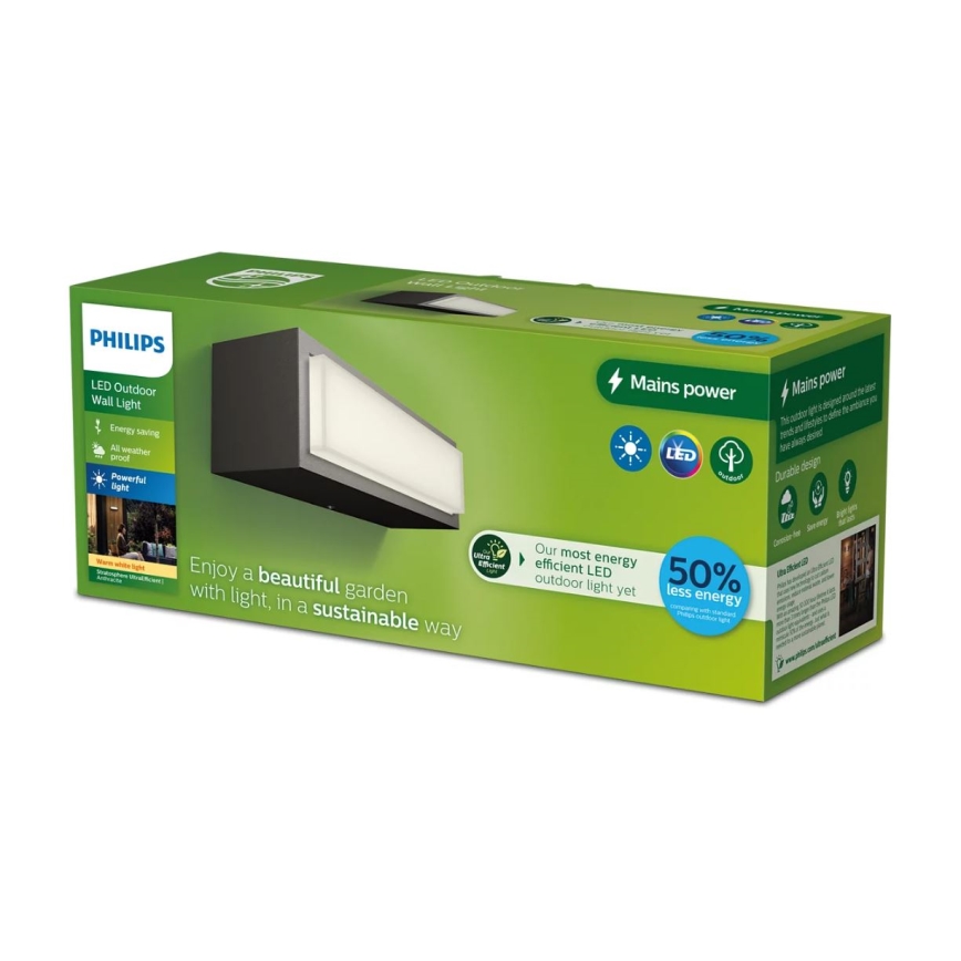 Philips - LED Wandlamp voor buiten STRATOSPHERE LED/3,8W/230V 2700K IP44