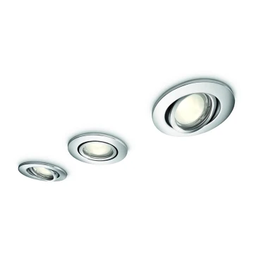 Philips - LOT 3x Spot encastrable salle de bain 3xGU10/35W/230V IP23