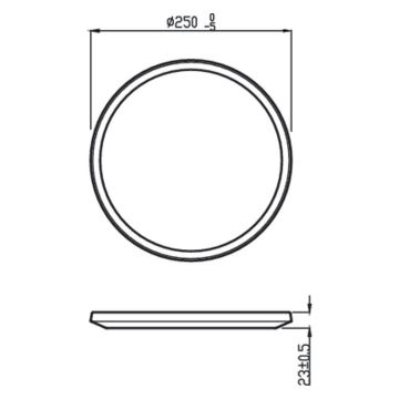 Philips - Luminaire à intensité variable LED extérieur SUPERSLIM SCENE SWITCH LED/15W/230V IP54 noir