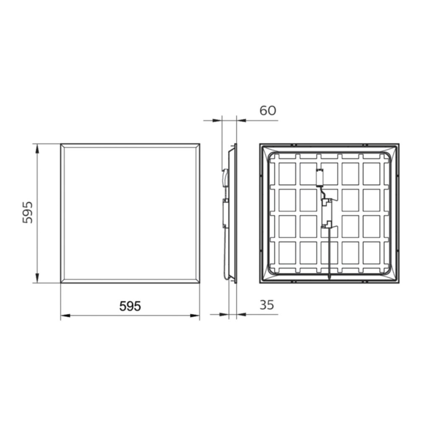 Philips - Panneau LED encastré LEDINAIRE LED/34W/230V 60x60 cm 4000K