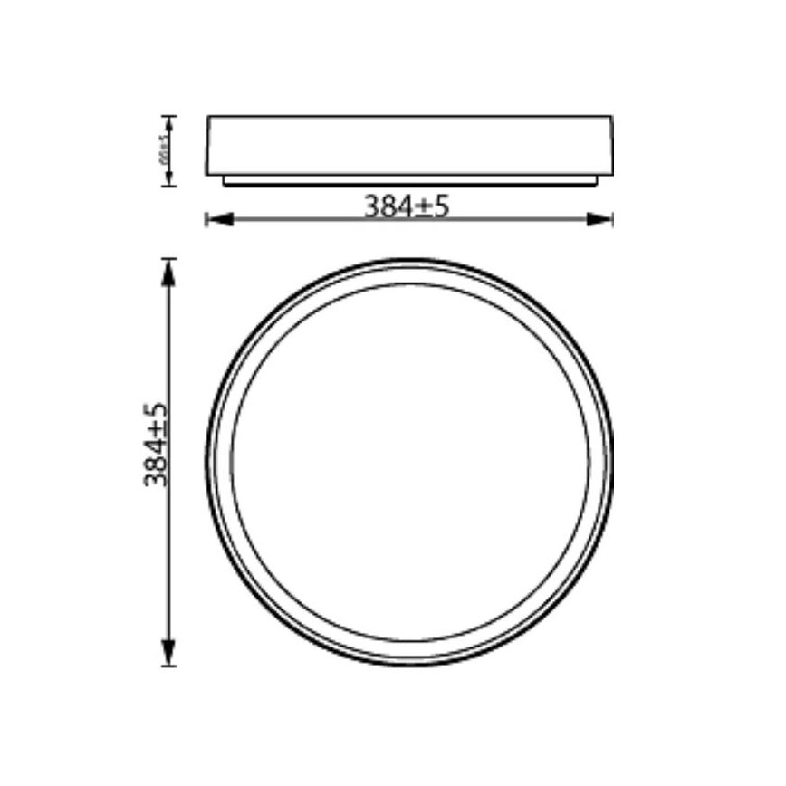 Philips - Plafonnier à intensité variable HANNO SCENE SWITCH LED/24W/230V 4000K blanc