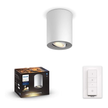 Philips - Plafonnier à intensité variable Hue PILLAR LED 1xGU10/5W/230V + télécommande