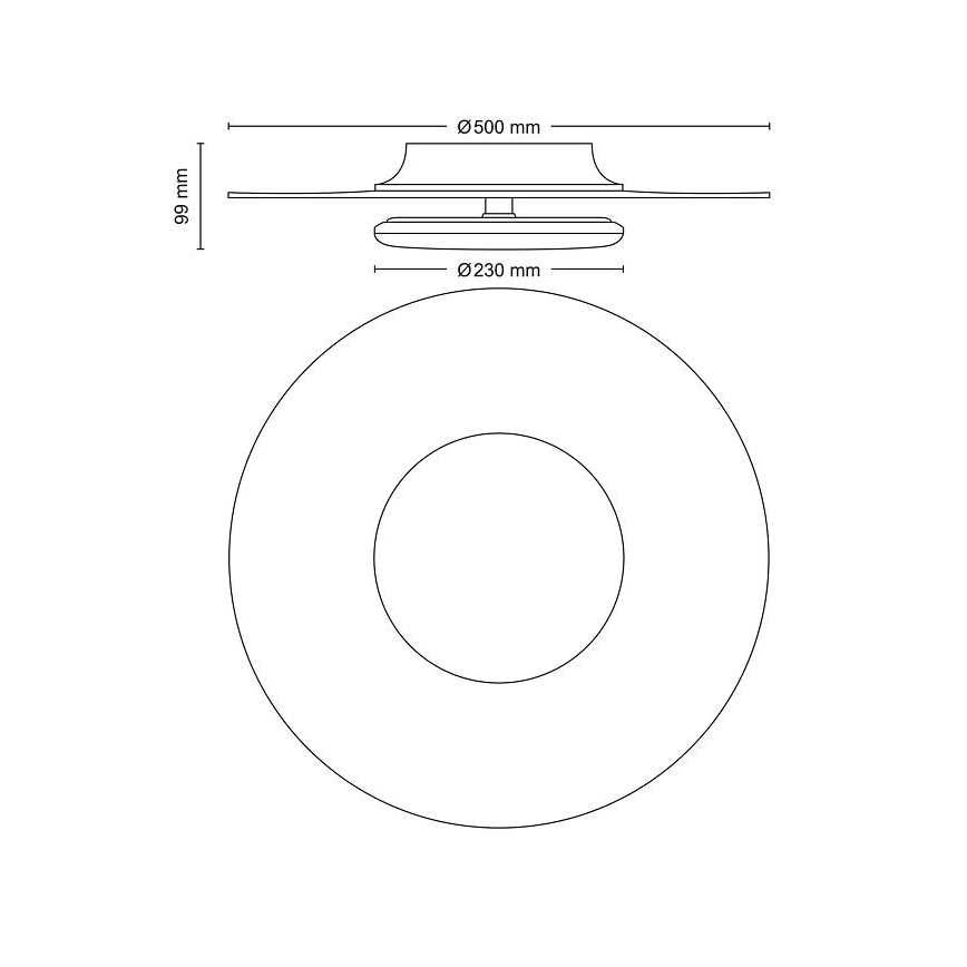 Philips- Plafonnier à intensité variable LED SCENE SWITCH LED/40W/230V 2700K argent