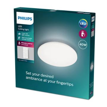 Philips - Plafonnier à intensité variable LED LED/40W/230V 2700-6500K + télécommande