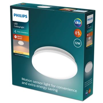 Philips - Plafonnier avec détecteur ACUNA LED/12W/230V 2700K