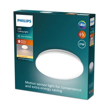 Philips - Plafonnier avec détecteur ACUNA LED/21W/230V 2700K