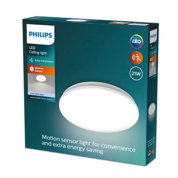 Philips - Plafonnier avec détecteur ACUNA LED/21W/230V 4000K