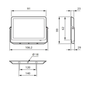 Philips - Projecteur DECOFLOOD LED/10W/230V IP65