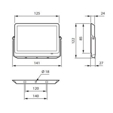 Philips - Projecteur DECOFLOOD LED/20W/230V IP65