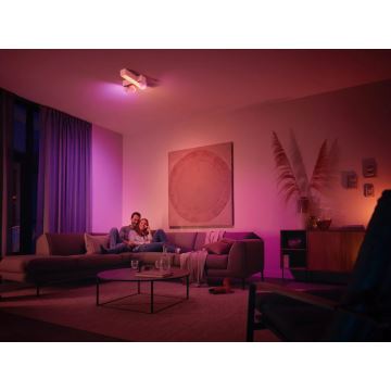 Philips - RGBW Spot à intensité variable Hue CENTRIS 3xGU10/4,2W/230V + LED/11W 2000-6500K