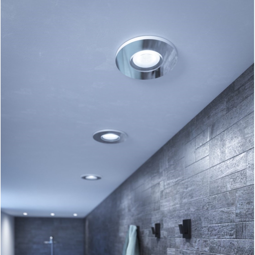 Philips - SET 3x LED dimbare badkamer inbouwspot Hue ADORE BATHROOM 1xGU10/4,2W/230V 2200-6500K IP44