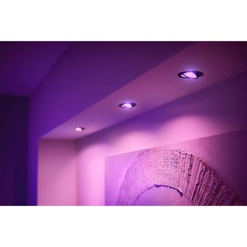 Philips - SET 3xLED RGBW Dimbare hangende plafondverlichting Hue CENTURA 1xGU10/4,2W/230V 2000-6500K