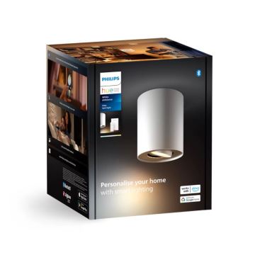 Philips - Spot à intensité variable LED Hue PILLAR 1xGU10/4,2W/230V 2200-6500K + télécommande blanc