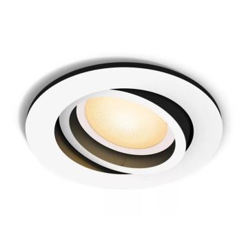 Philips - Spot encastrable à intensité variable Hue MILLISKIN 1xGU10/4,2W/230V 2200-6500K blanc