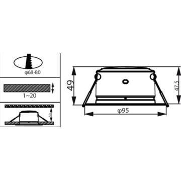 Philips - Spot encastrable LED LED/2W/230V 3000K