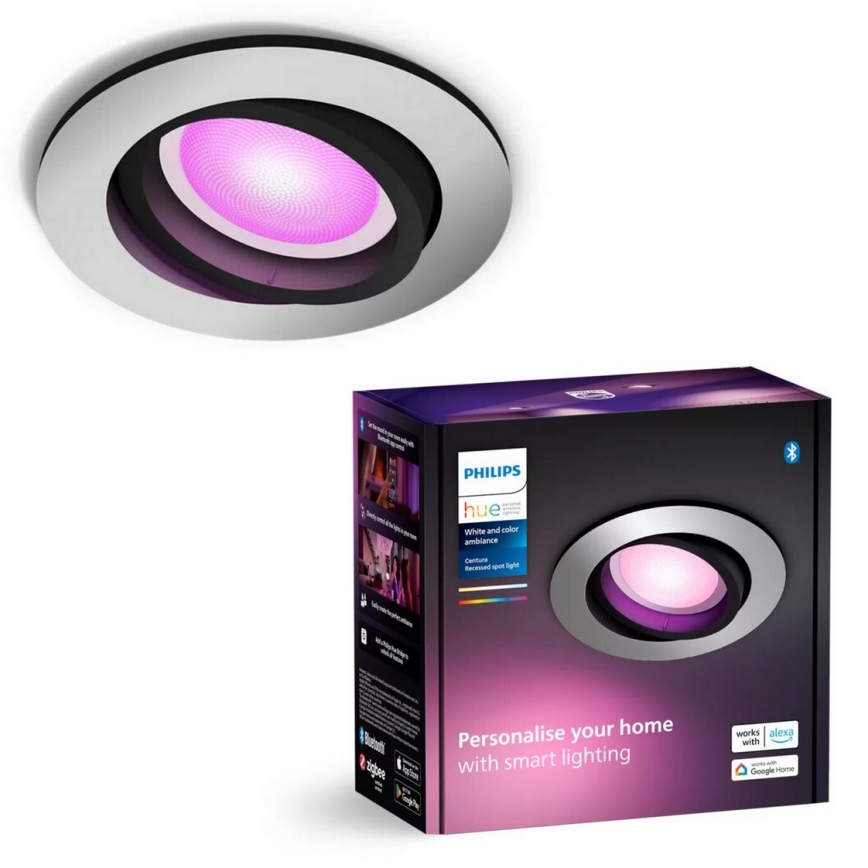 Philips - Spot encastrable LED RGBW à intensité variable Hue CENTURA 1xGU10/4,2W/230V 2000-6500K