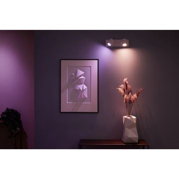 Philips - Spot LED RGBW à intensité variable Hue ARGENTA 2xGU10/4,2W/230V 2000-6500K