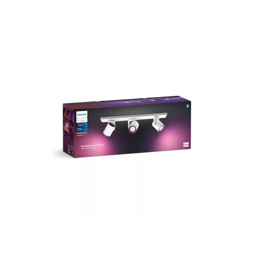 Philips - Spot LED RGBW à intensité variable Hue ARGENTA 3xGU10/4,2W/230V 2000-6500K