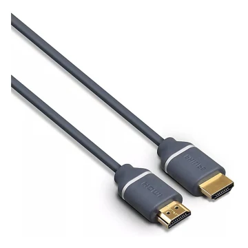 Philips SWV5650G/00 - HDMI kabel met Ethernet, HDMI 2.0 A connector 5m grijs