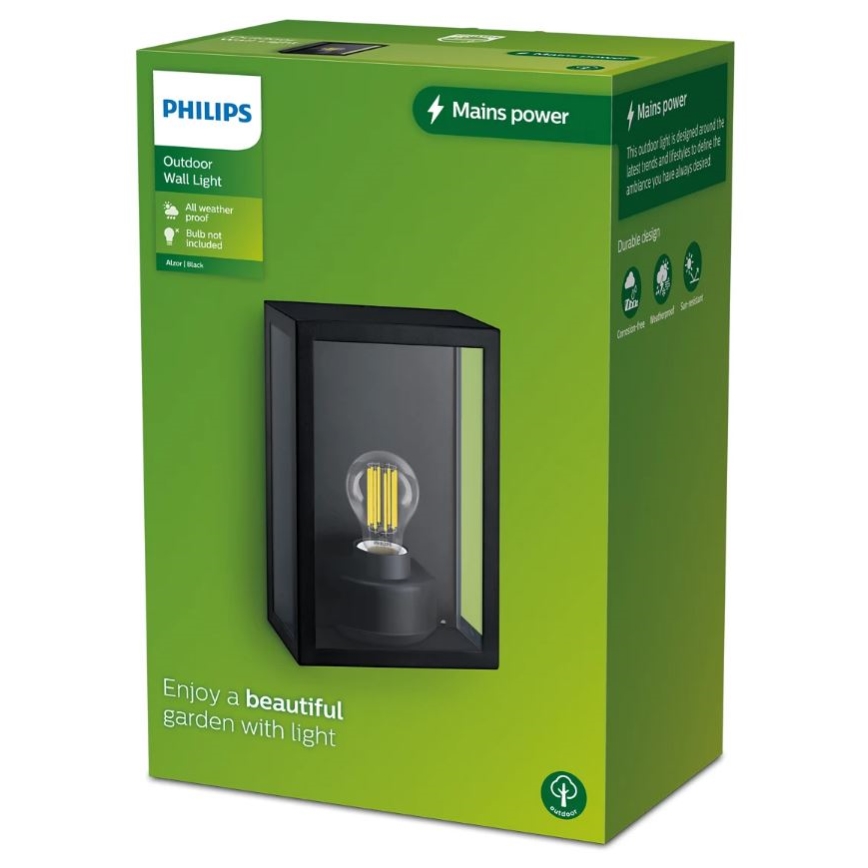 Philips - Wandlamp voor buiten ALZOR 1xE27/25W/230V IP44